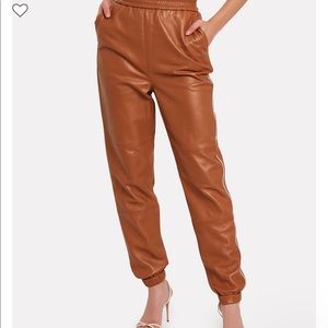 Last chance - Gestuz leather track pants